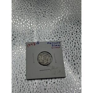 1943-D Mercury Silver Dime Denver Mint Circulated US Coin